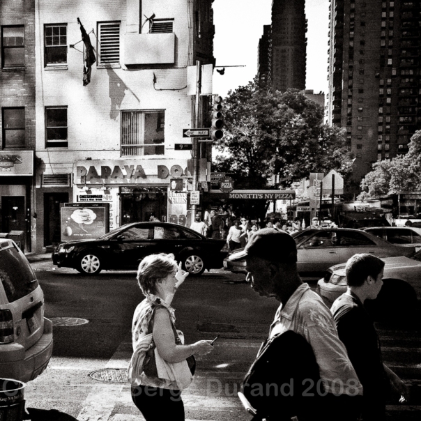 New York city portrait street shot walker